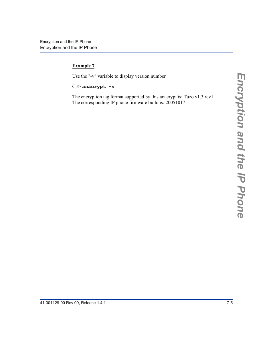 Encryption and the ip phone | Aastra Telecom SIP 480I User Manual | Page 263 / 504