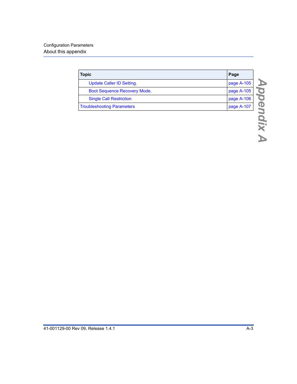 Appendix a | Aastra Telecom SIP 480I User Manual | Page 293 / 504