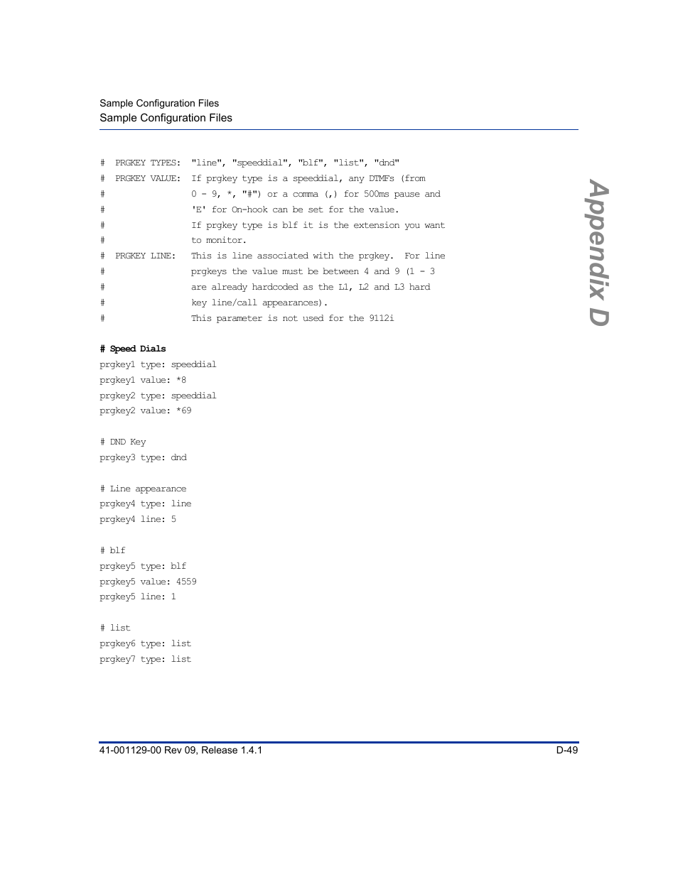 Appendix d | Aastra Telecom SIP 480I User Manual | Page 461 / 504