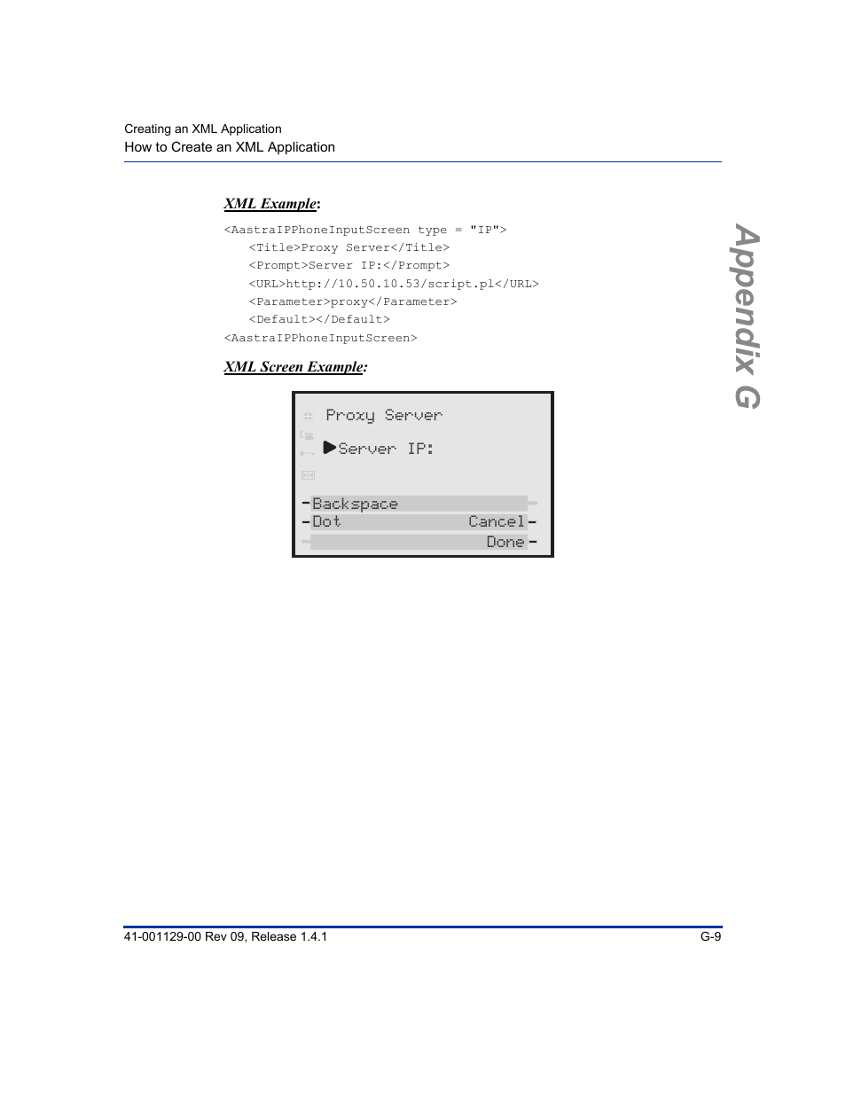 Appendix g | Aastra Telecom SIP 480I User Manual | Page 479 / 504