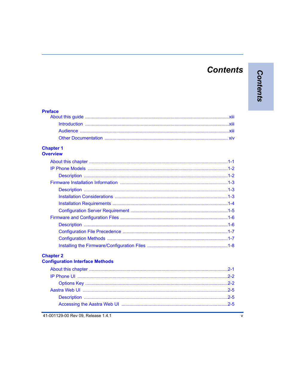 Aastra Telecom SIP 480I User Manual | Page 5 / 504
