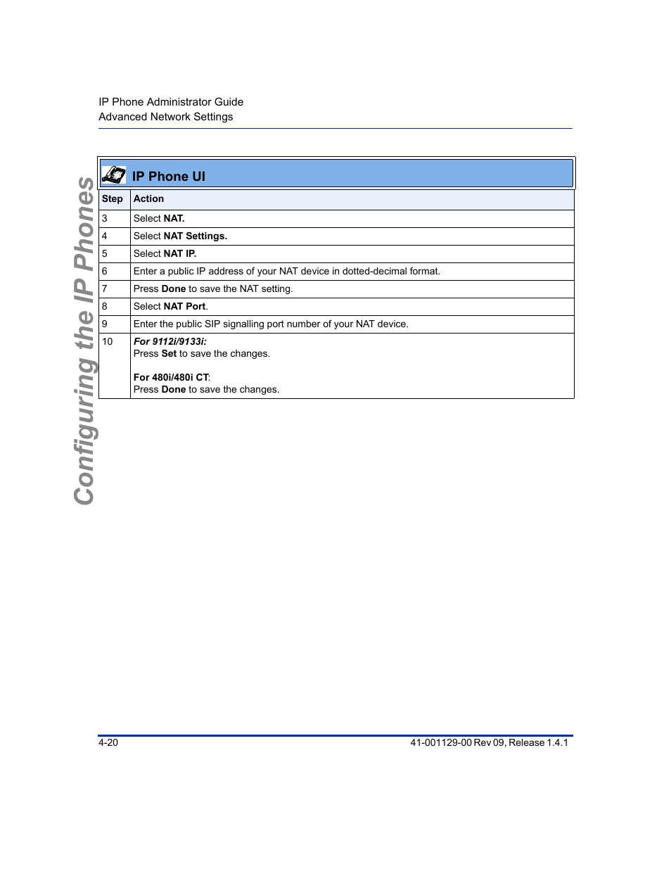 Configuring the ip phones | Aastra Telecom SIP 480I User Manual | Page 76 / 504
