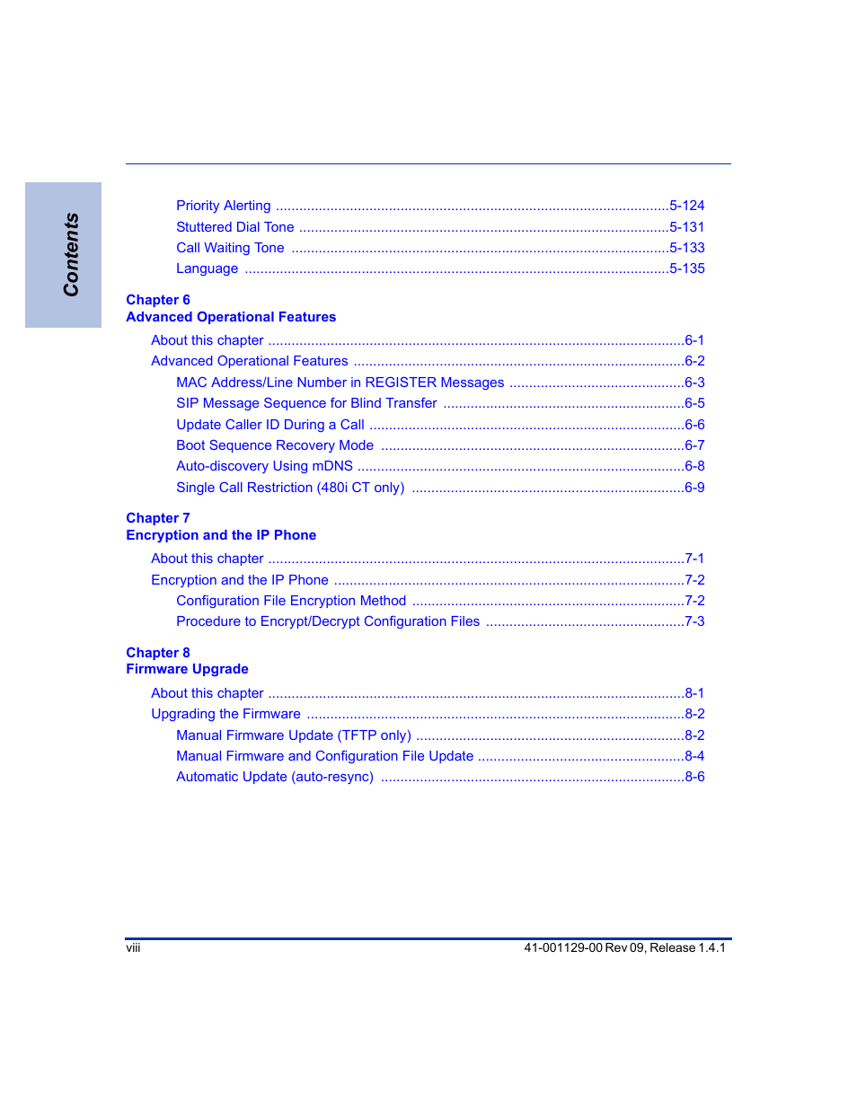 Aastra Telecom SIP 480I User Manual | Page 8 / 504
