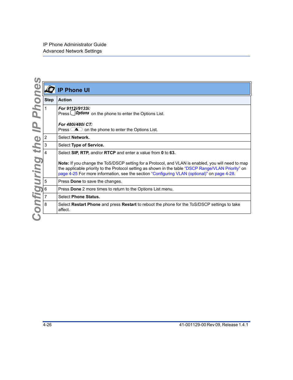 Configuring the ip phones | Aastra Telecom SIP 480I User Manual | Page 82 / 504