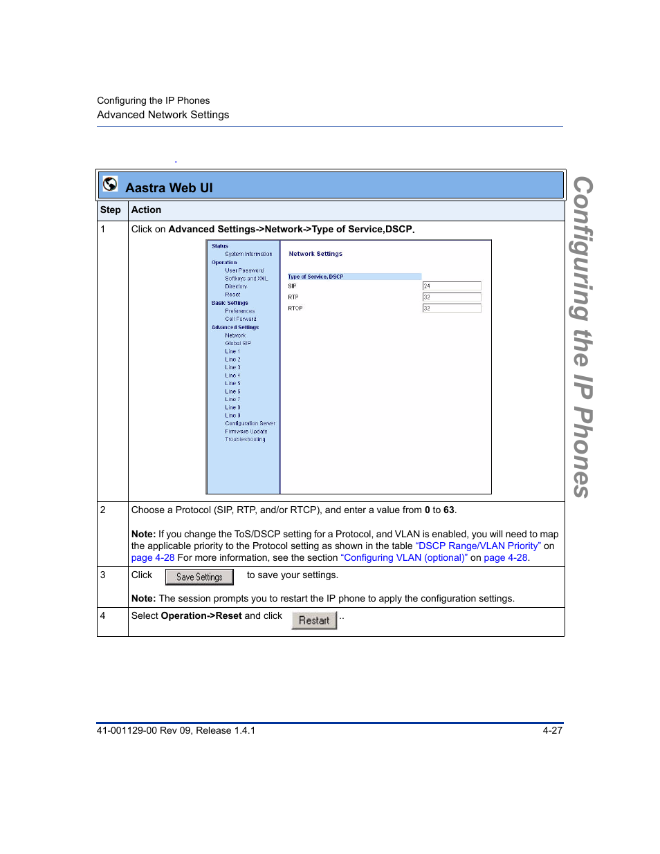 Configuring the ip phones | Aastra Telecom SIP 480I User Manual | Page 83 / 504
