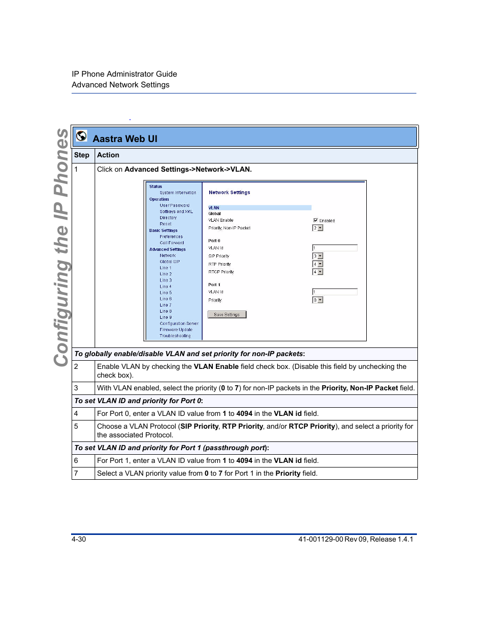 Configuring the ip phones | Aastra Telecom SIP 480I User Manual | Page 86 / 504