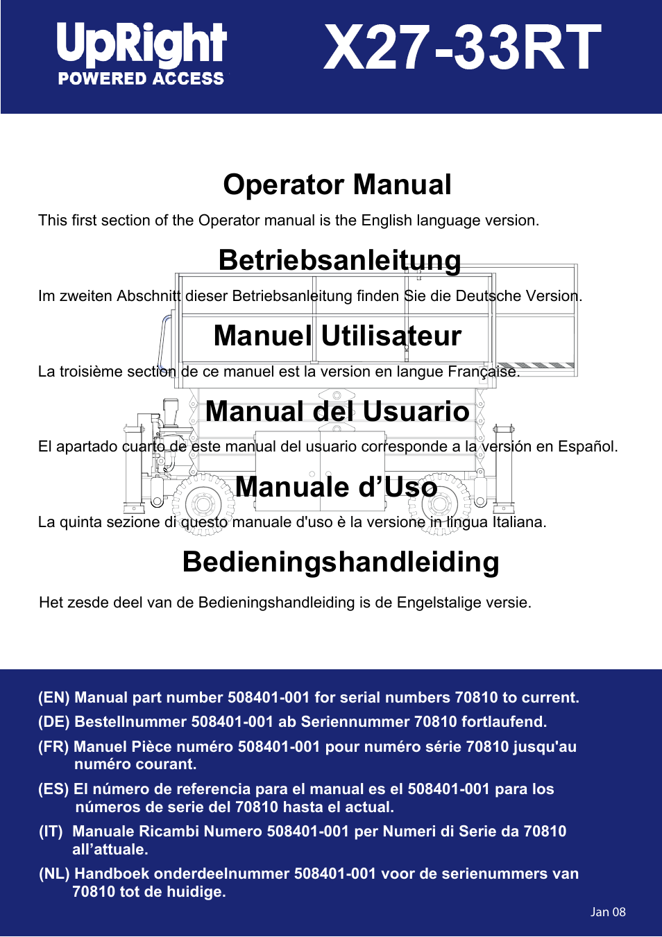 Snorkel X33RT-sn10000+ User Manual | 138 pages