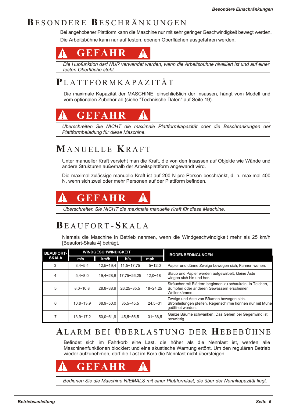 Gefahr, R a f t, K a l a | Snorkel X33RT-sn10000+ User Manual | Page 31 / 138