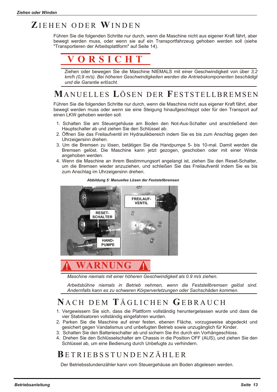 Warnung | Snorkel X33RT-sn10000+ User Manual | Page 39 / 138