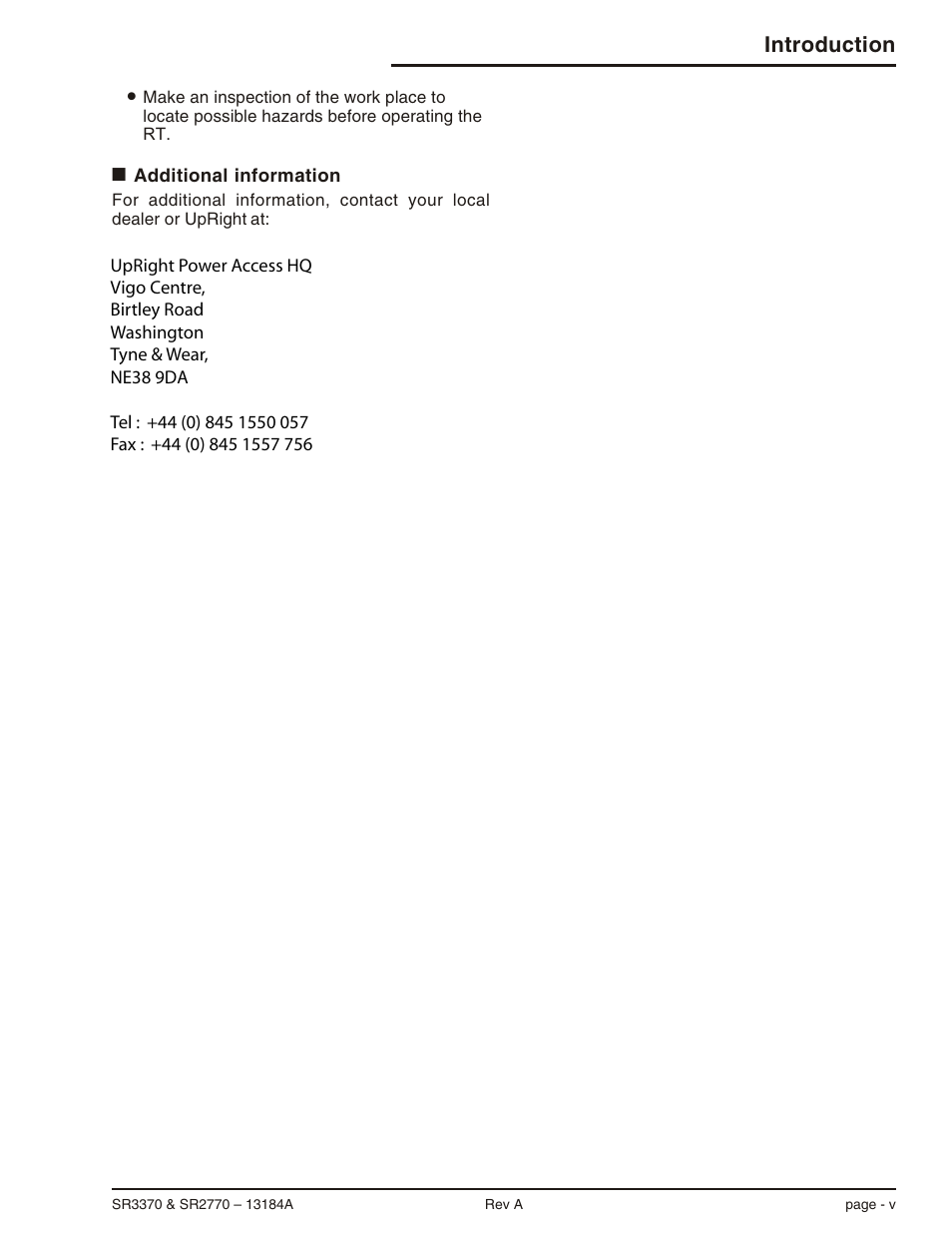 Introduction | Snorkel X33BE-sn10131+V-1 User Manual | Page 9 / 82
