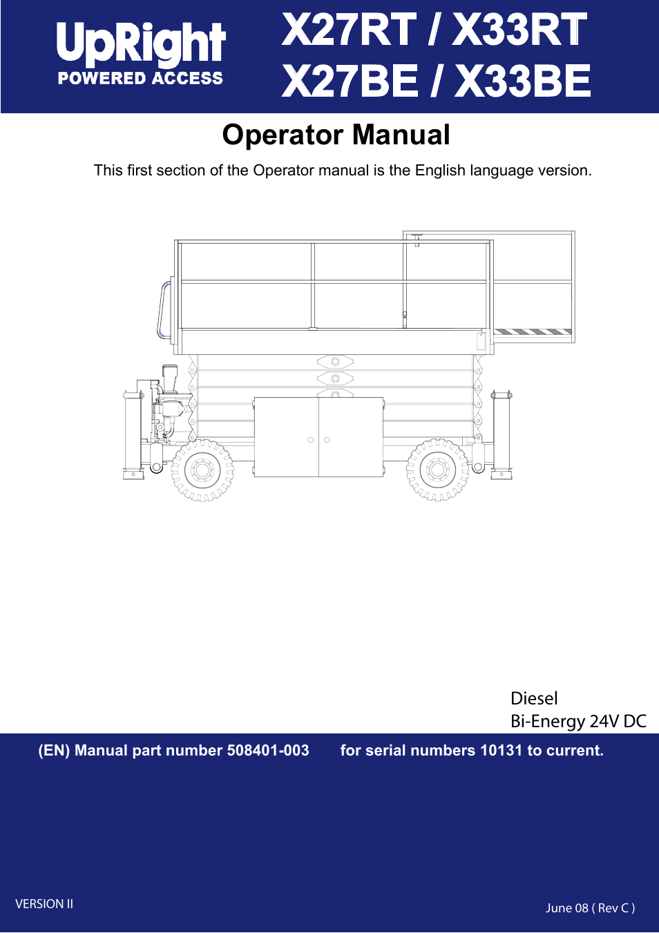 Snorkel X33BE-sn10131+V-2 User Manual | 82 pages