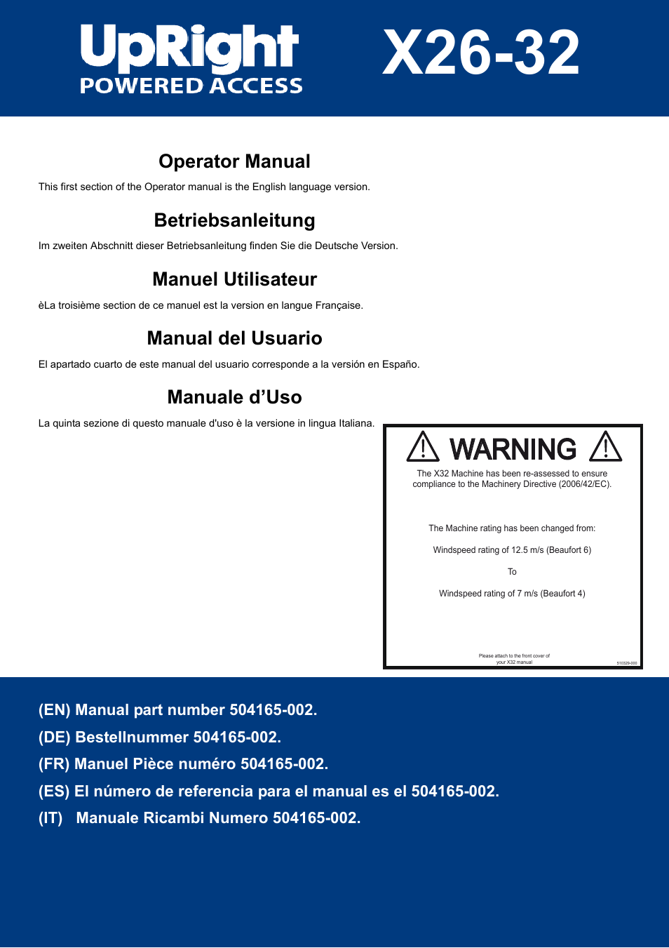 Snorkel X32-sn50322-53099 User Manual | 114 pages