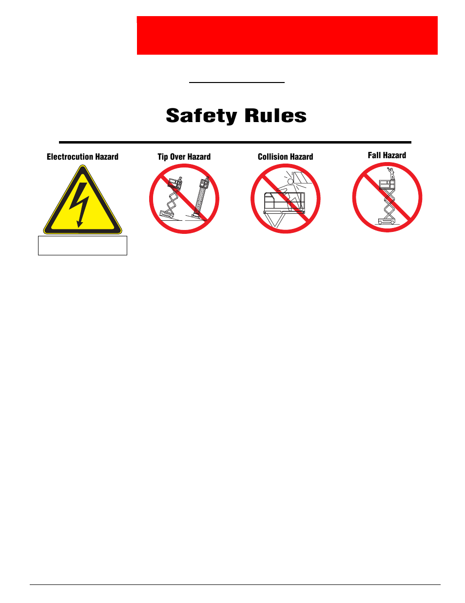 Peration, Anual, Warning | Safety rules | Snorkel X32-sn53100+ User Manual | Page 5 / 26