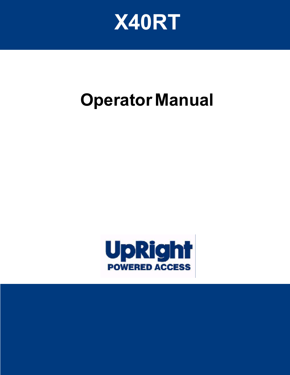 Snorkel X40RT User Manual | 76 pages