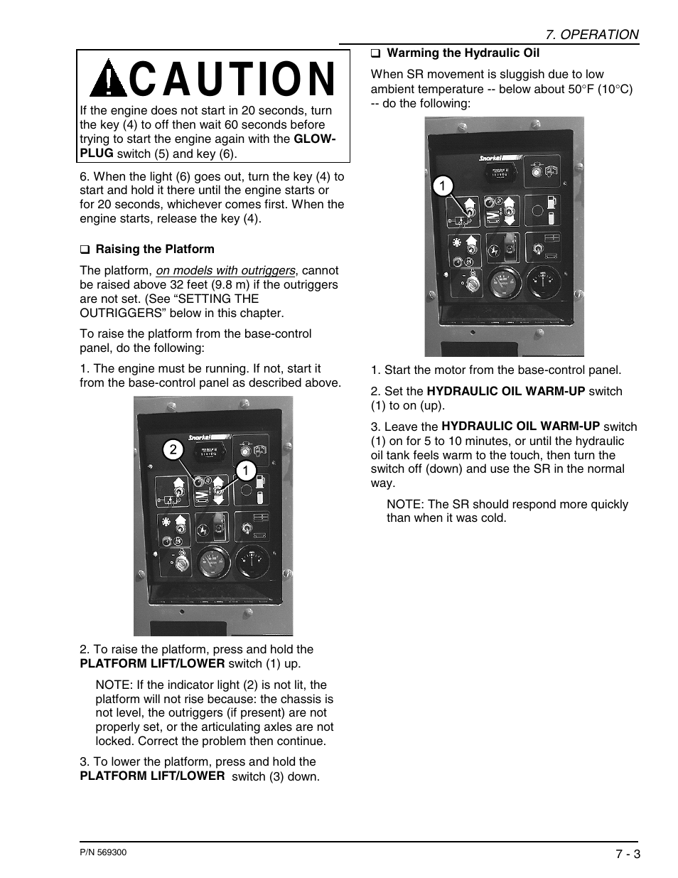 C a u tio n | Snorkel X40RT User Manual | Page 35 / 76