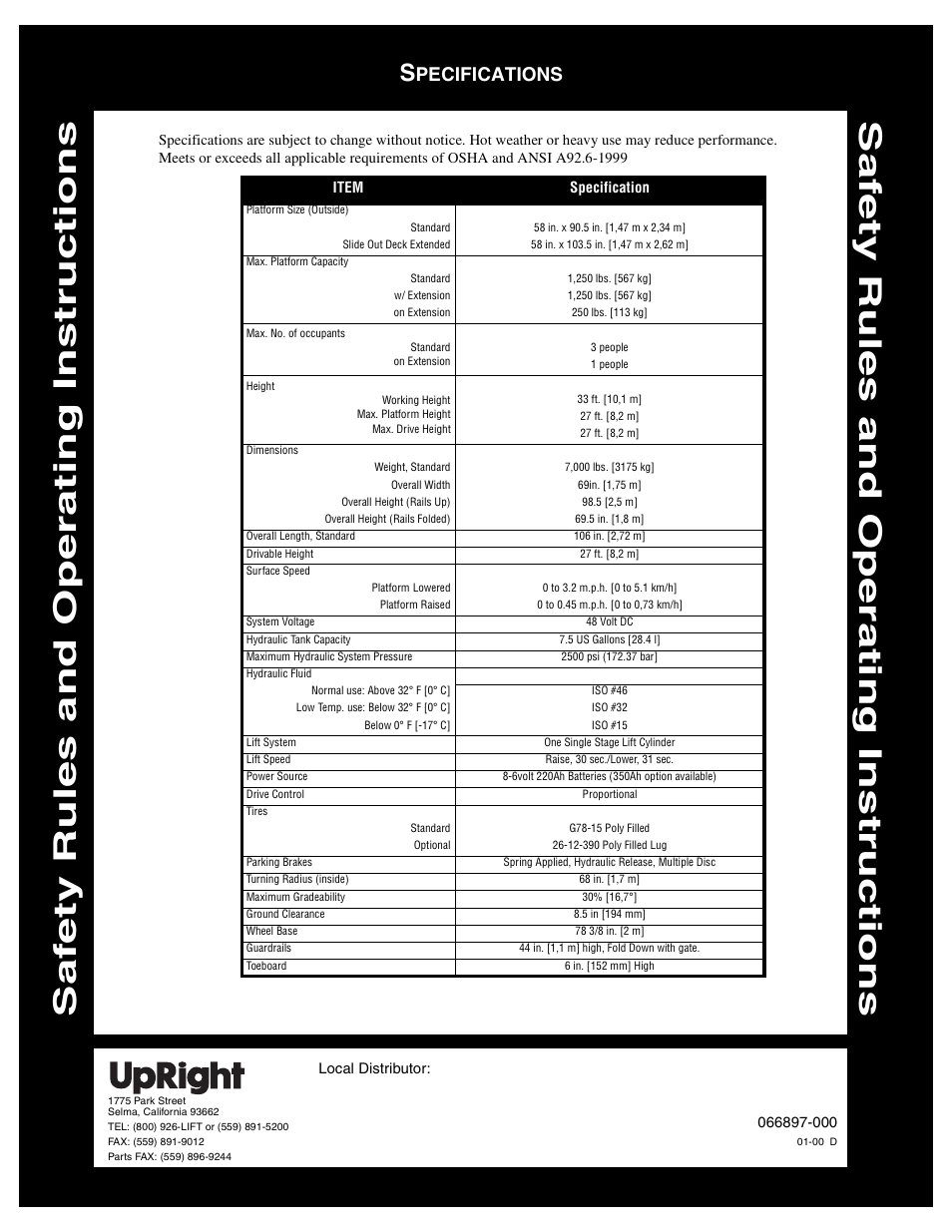 Snorkel XRT27 Electric-sn1000+ User Manual | Page 12 / 12