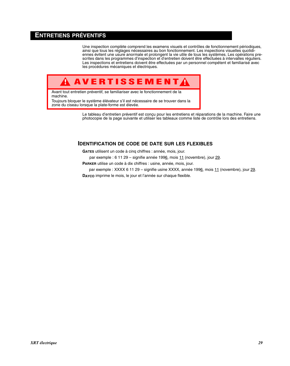 Snorkel XRT33 Electric-sn1001+ User Manual | Page 29 / 70