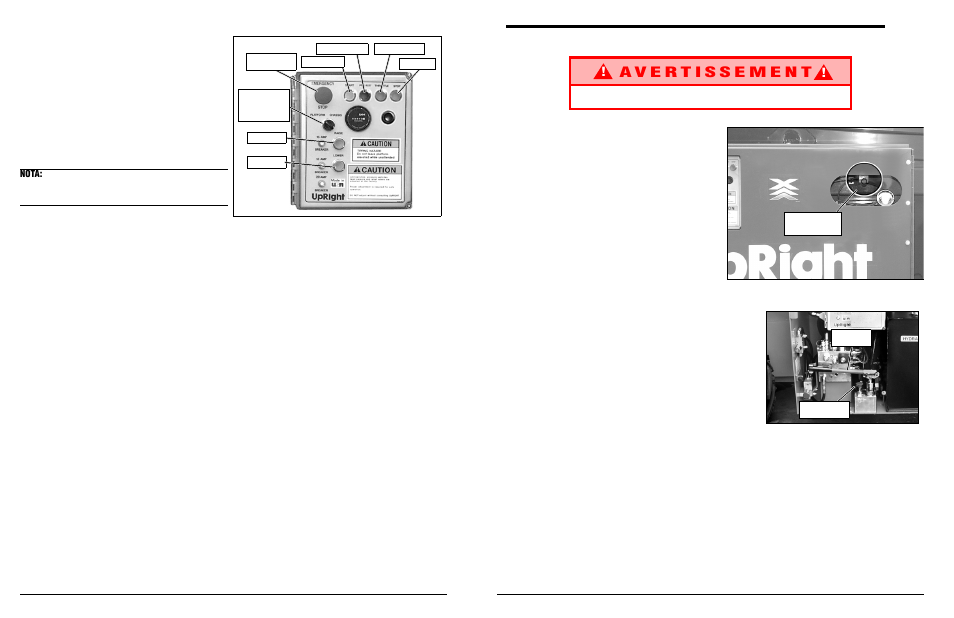 Nota, Xrt27, Xrt33 | Snorkel XRT33-sn2300+CE User Manual | Page 25 / 38