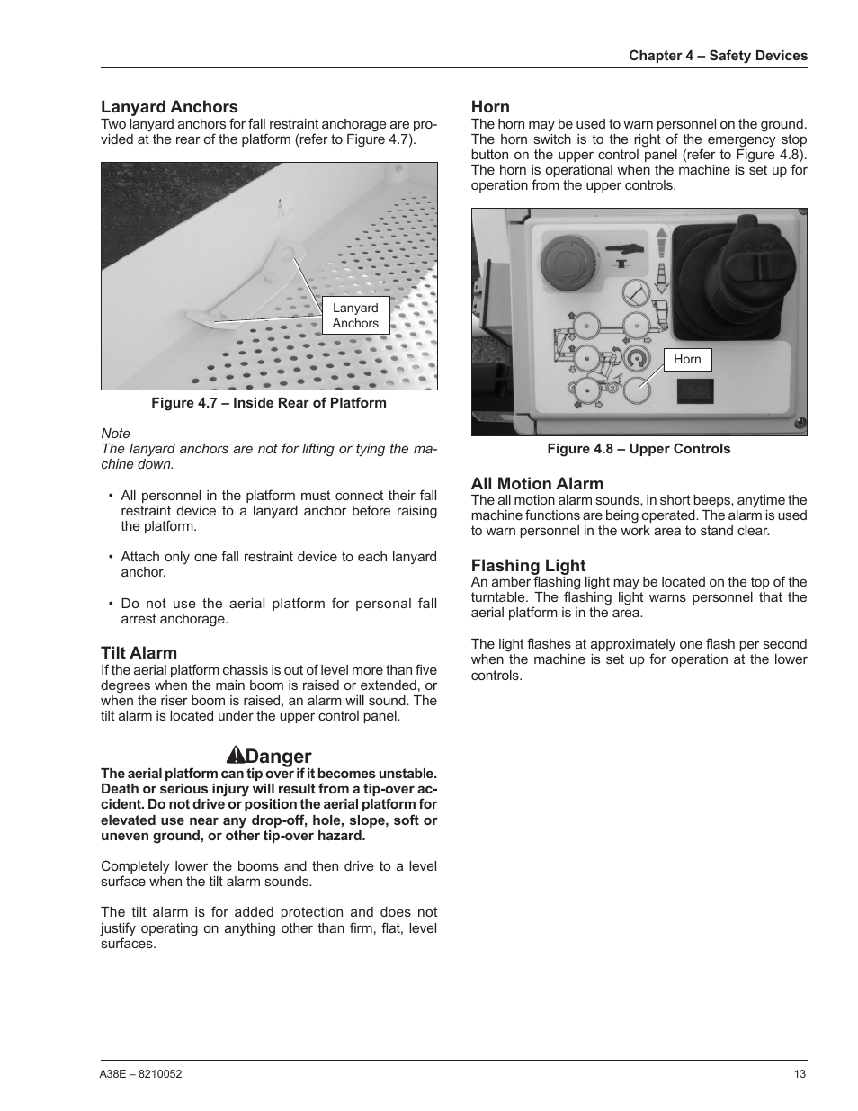 Danger | Snorkel A38E-sn004509+ User Manual | Page 17 / 60