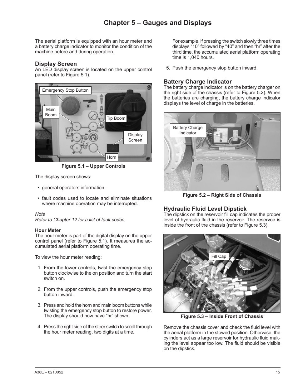 Chapter 5 – gauges and displays | Snorkel A38E-sn004509+ User Manual | Page 19 / 60