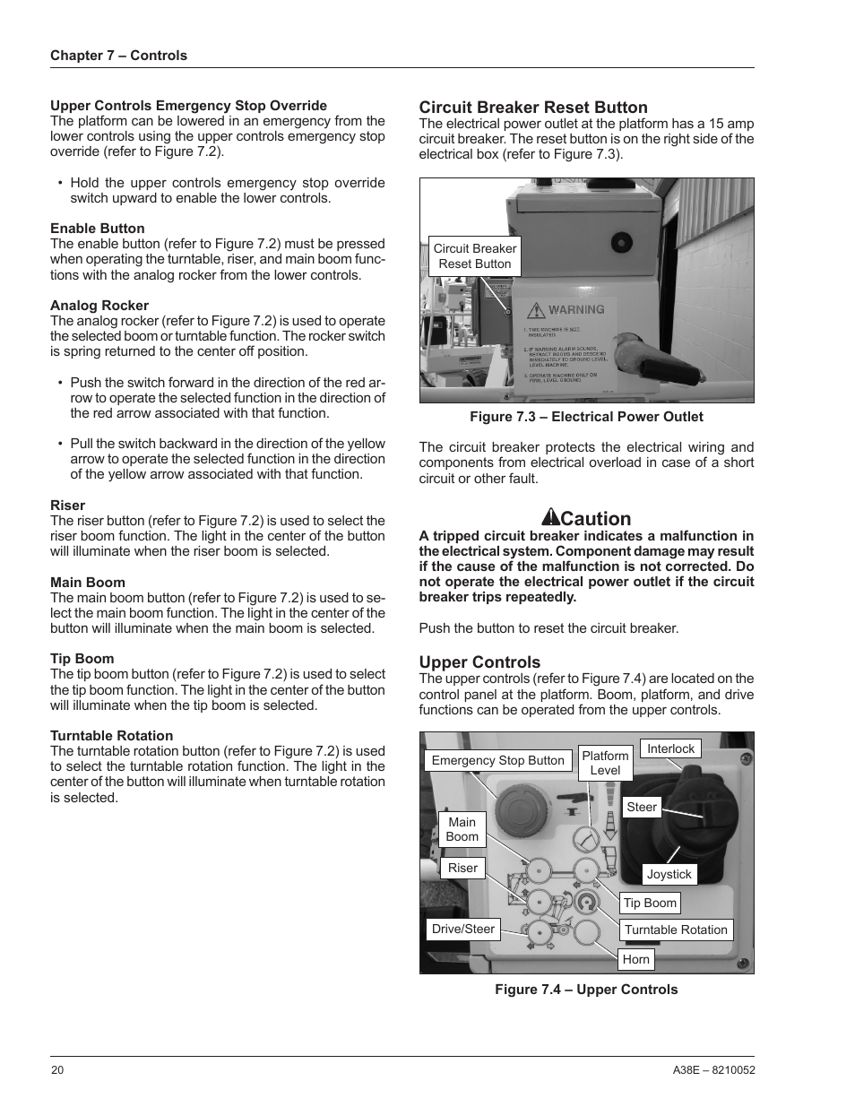 Caution | Snorkel A38E-sn004509+ User Manual | Page 24 / 60