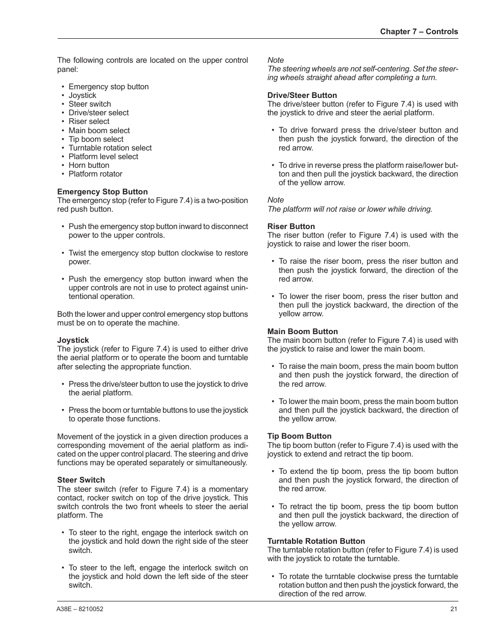 Snorkel A38E-sn004509+ User Manual | Page 25 / 60