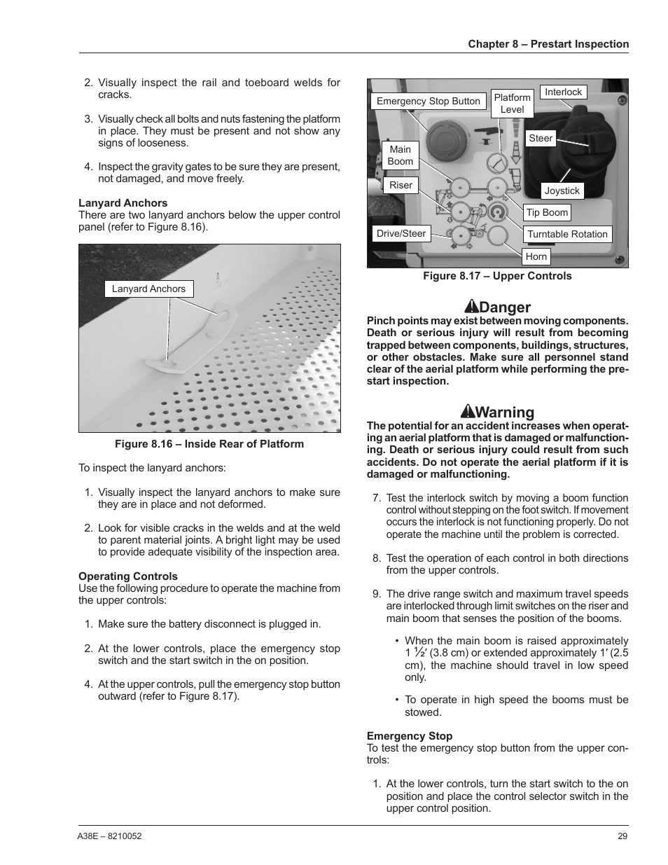 Danger, Warning | Snorkel A38E-sn004509+ User Manual | Page 33 / 60