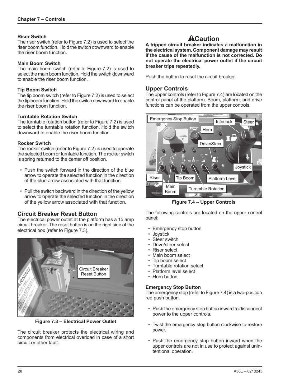 Caution | Snorkel A38E-sn006001+ User Manual | Page 24 / 58