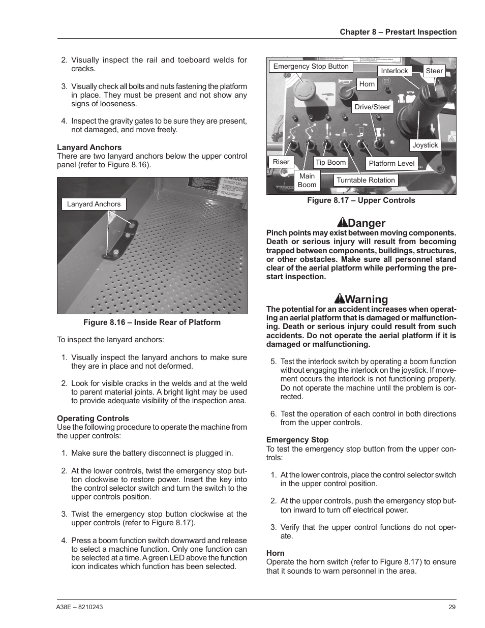 Danger, Warning | Snorkel A38E-sn006001+ User Manual | Page 33 / 58