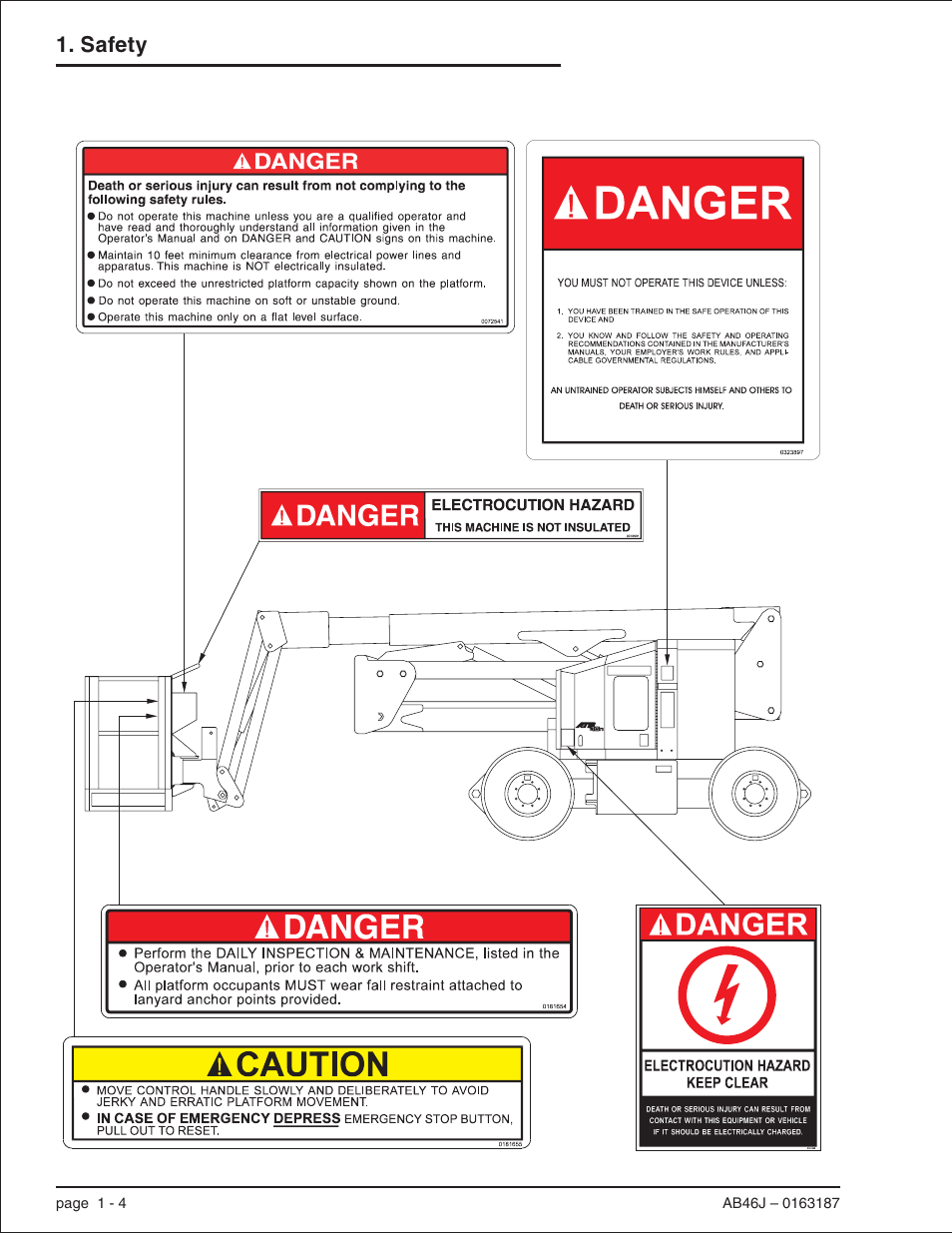Safety | Snorkel AB46J User Manual | Page 12 / 74