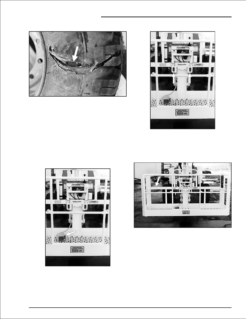 Tilt alarm 2-3, All motion alarm 2-3, Descending boom alarm 2-3 | Drive motion alarm 2-3, Other safety devices 2-3, Battery 2-3, All motion, 2-3, Descending boom, 2-3, Battery, 2-3, Tilt alarm , 2-3 | Snorkel AB50J User Manual | Page 21 / 84