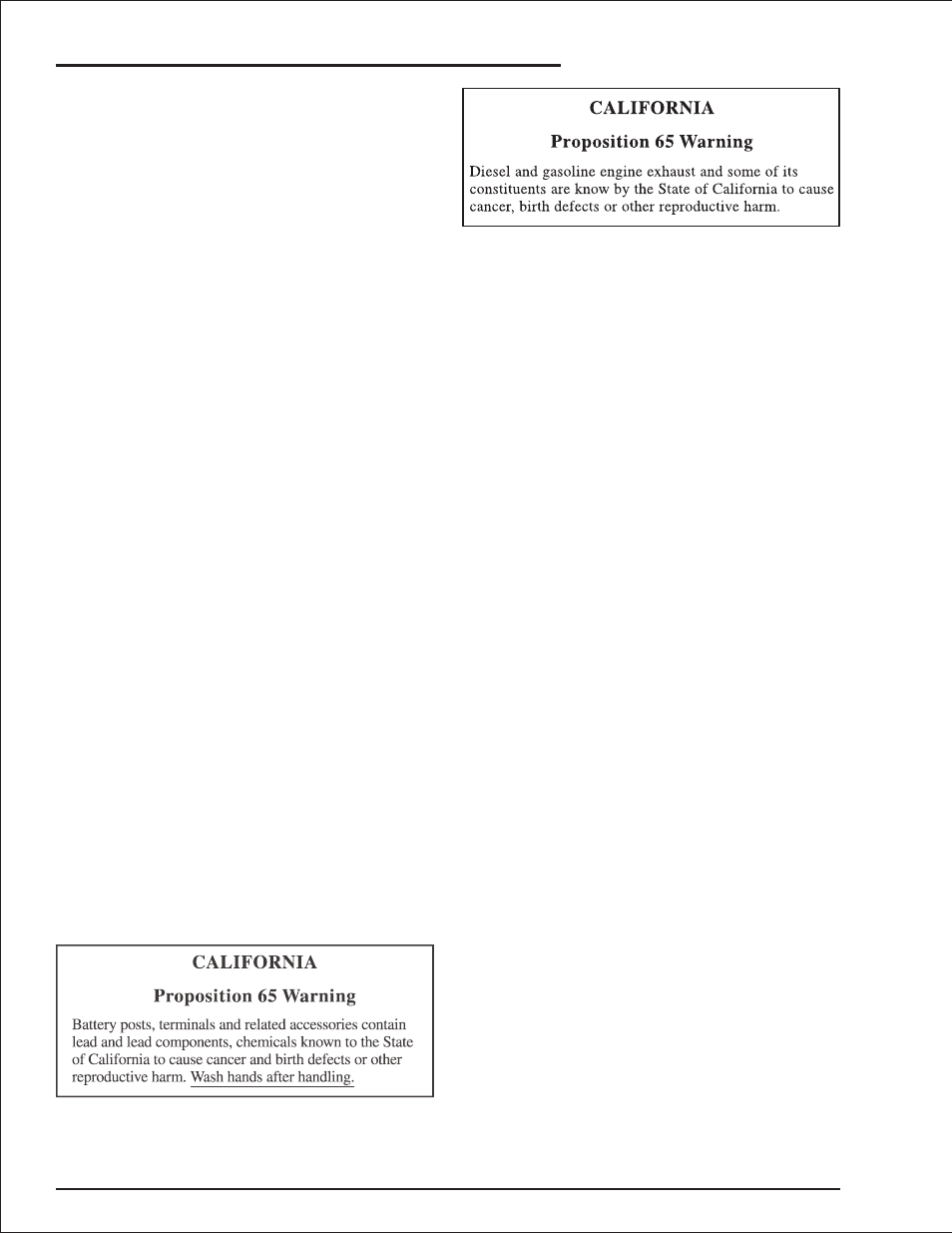 Responsibilities of parties iv, Osha, ansi and csa standards iv, California proposition 65 warning iv | Options iv, Additional information iv, Additional information, a-iv, Introduction | Snorkel AB50J User Manual | Page 6 / 84