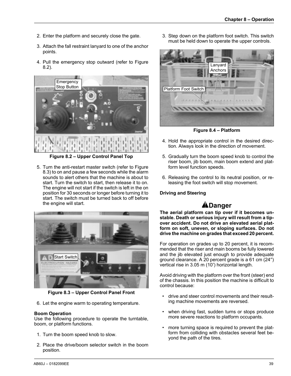 Danger | Snorkel AB60J CE User Manual | Page 43 / 68