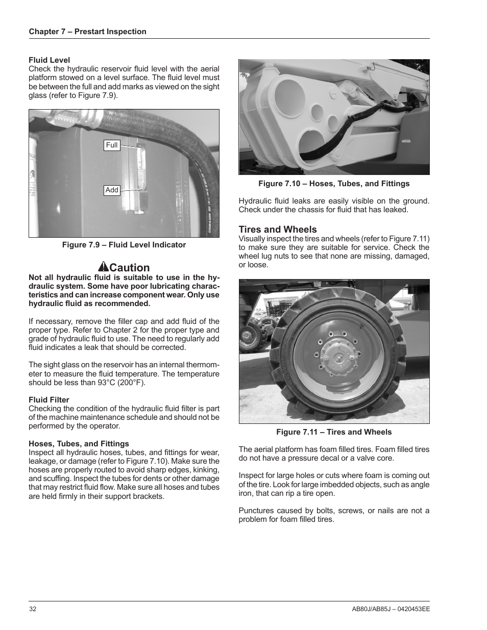 Caution | Snorkel AB85RJ CE User Manual | Page 36 / 74
