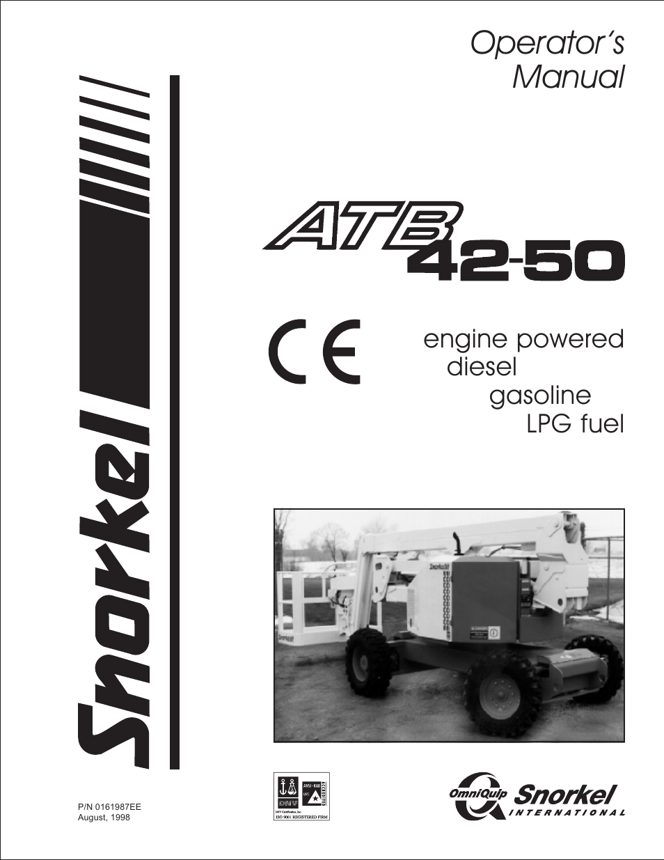 Snorkel ATB50 CE User Manual | 88 pages