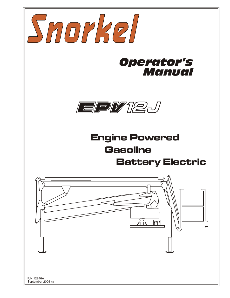 Snorkel EPV12J User Manual | 65 pages
