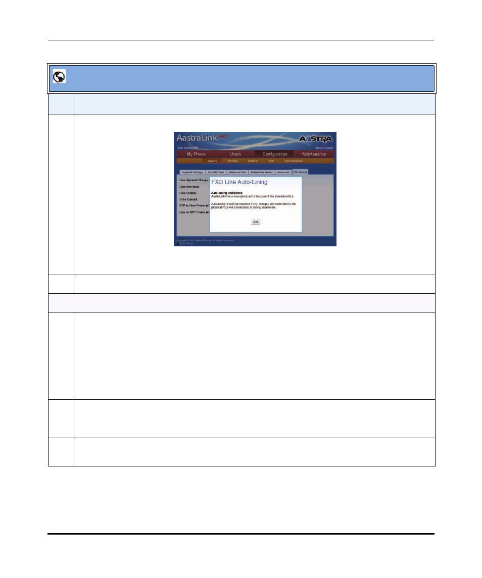 Aastralink web ui | Aastra Telecom AastraLink Pro 160 User Manual | Page 129 / 360