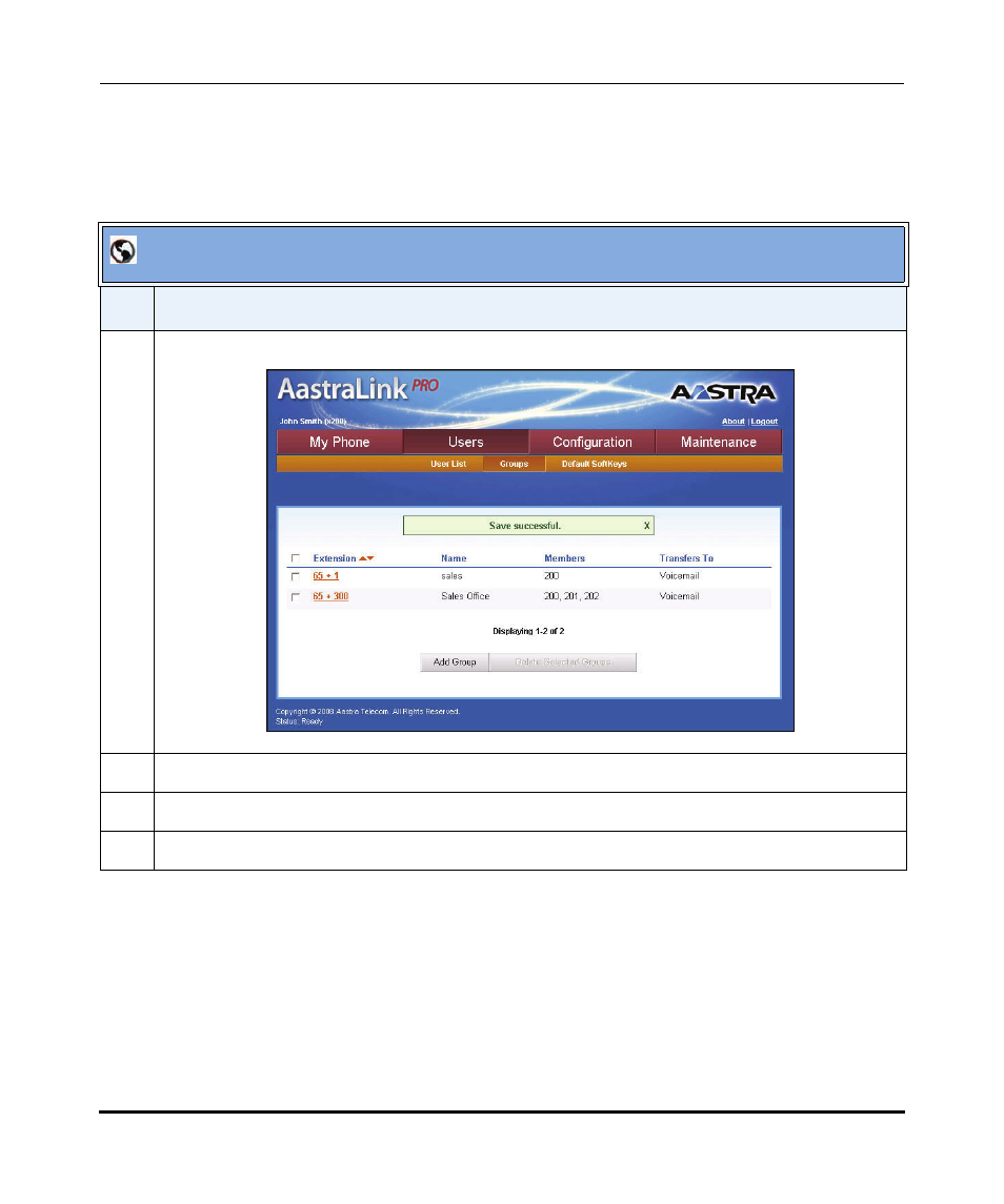 Editing abbreviated numbers, Aastralink web ui | Aastra Telecom AastraLink Pro 160 User Manual | Page 182 / 360
