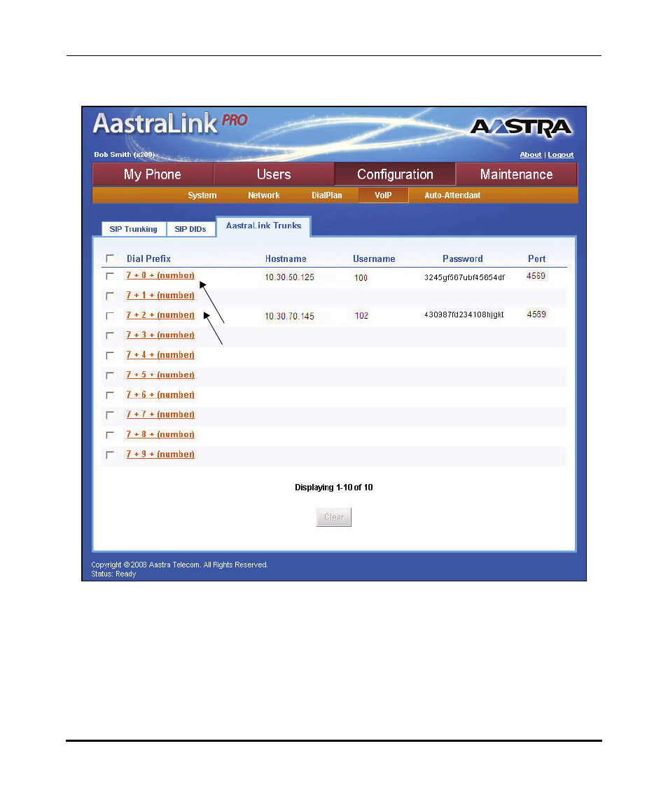 Figure 4-9 | Aastra Telecom AastraLink Pro 160 User Manual | Page 204 / 360