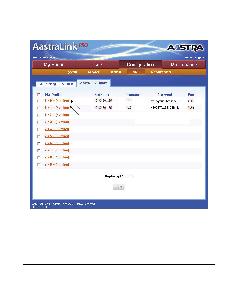 Figure 4-10 | Aastra Telecom AastraLink Pro 160 User Manual | Page 205 / 360