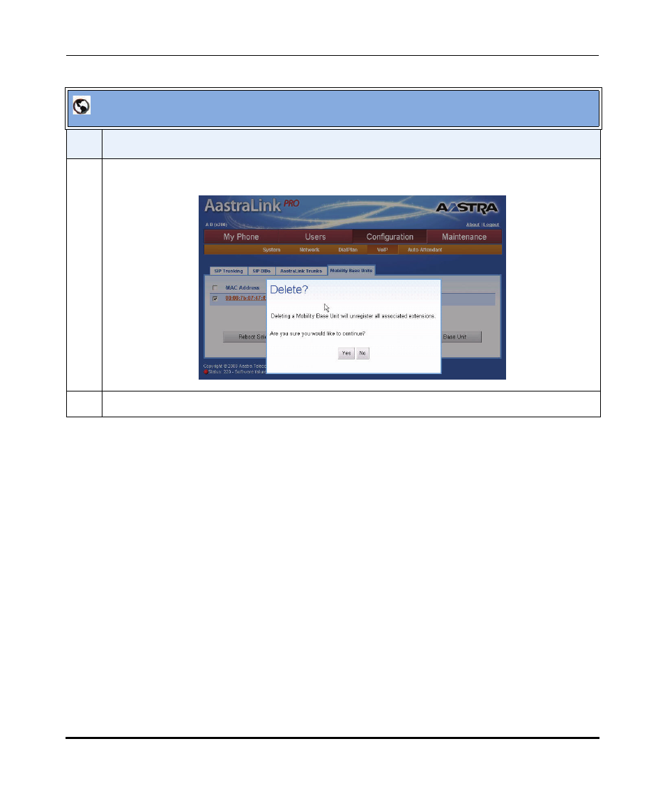 Aastralink web ui | Aastra Telecom AastraLink Pro 160 User Manual | Page 219 / 360