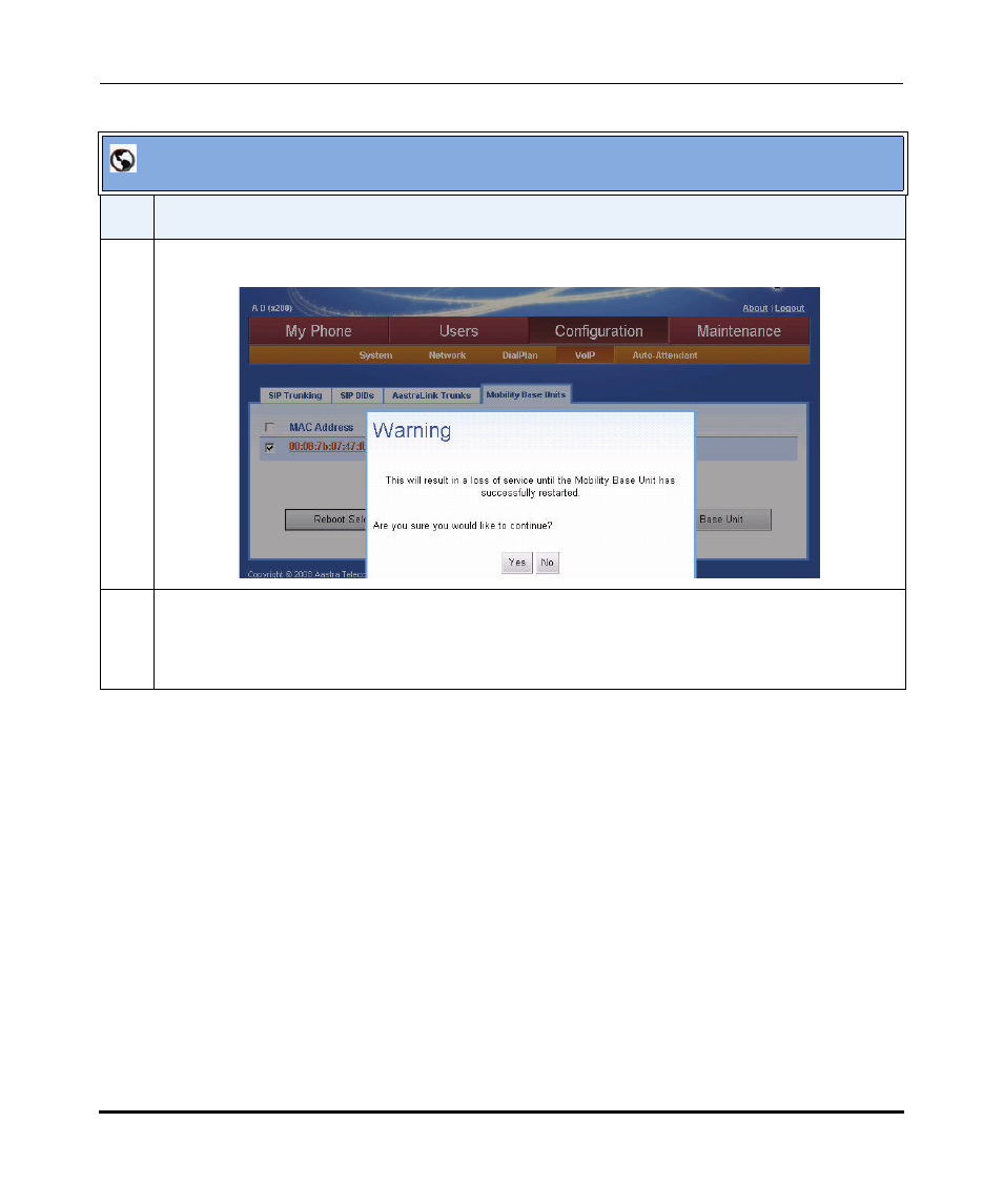 Aastralink web ui | Aastra Telecom AastraLink Pro 160 User Manual | Page 221 / 360