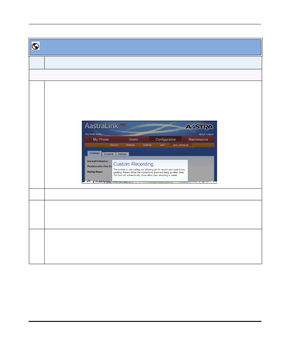 Aastralink web ui | Aastra Telecom AastraLink Pro 160 User Manual | Page 245 / 360
