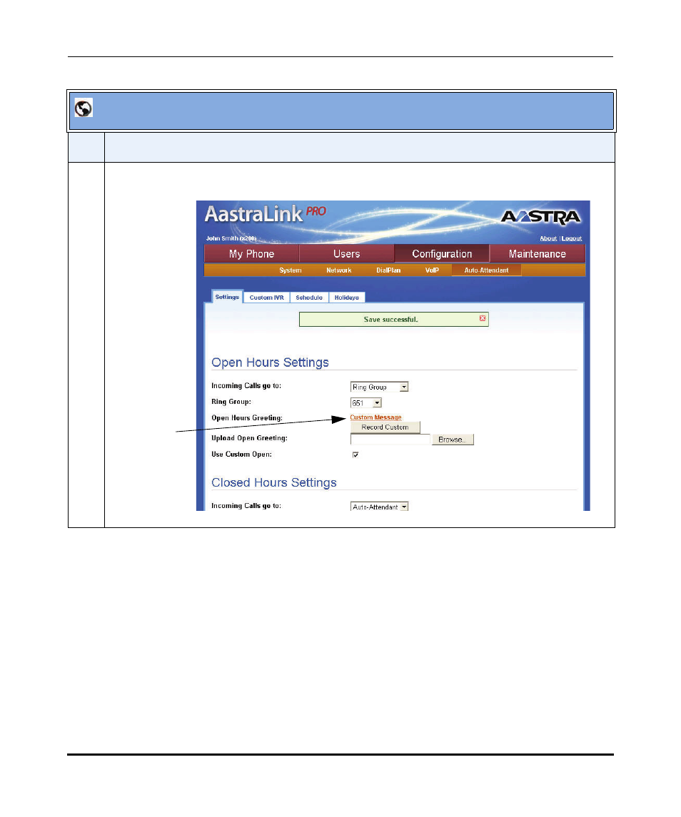 Aastralink web ui | Aastra Telecom AastraLink Pro 160 User Manual | Page 246 / 360