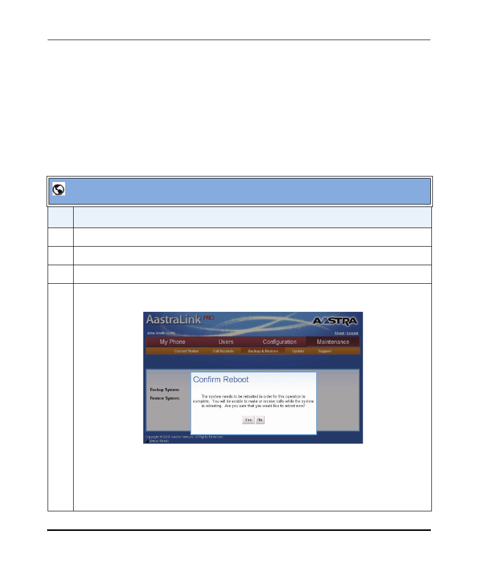 Aastralink web ui | Aastra Telecom AastraLink Pro 160 User Manual | Page 262 / 360