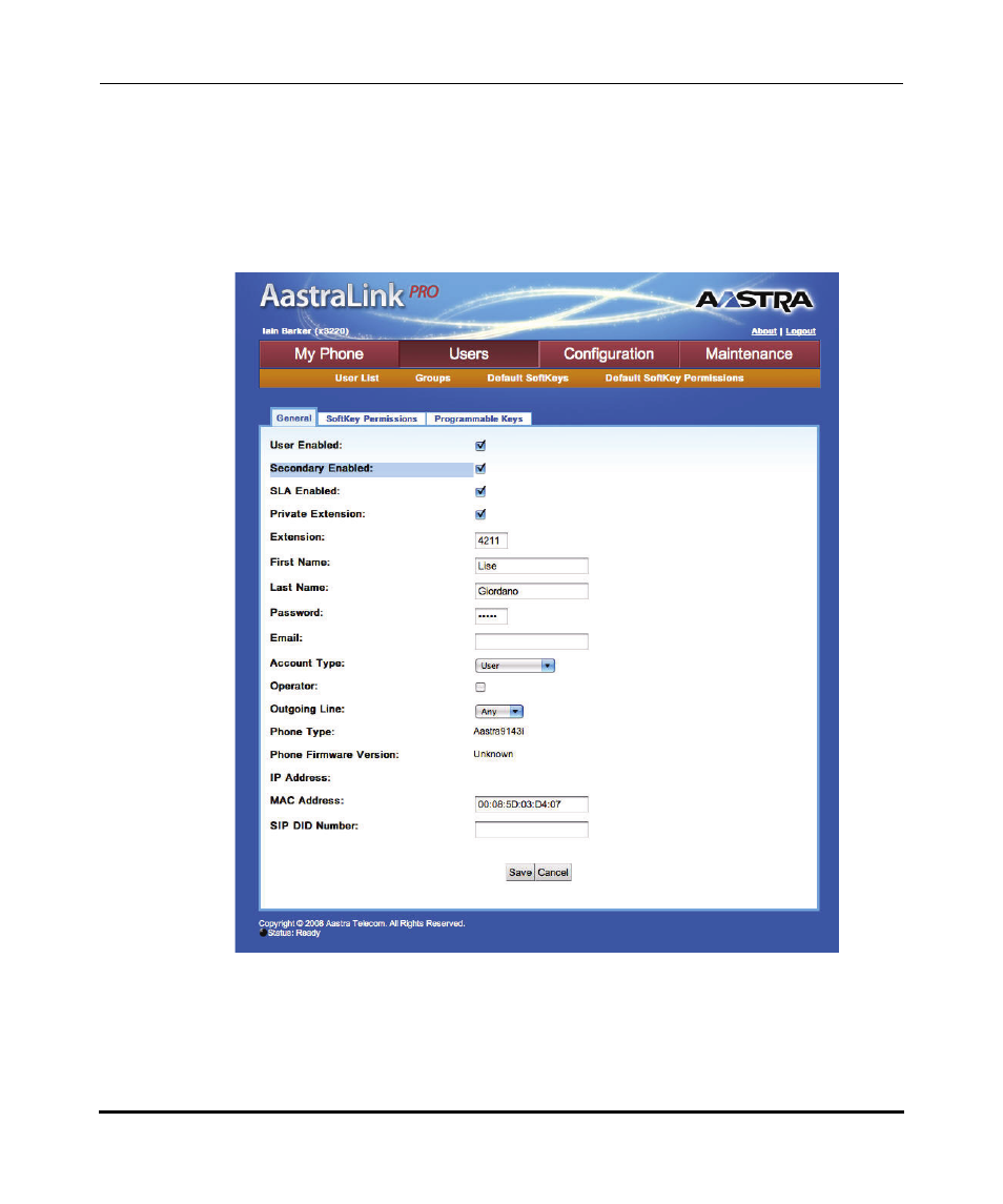 Aastra Telecom AastraLink Pro 160 User Manual | Page 287 / 360