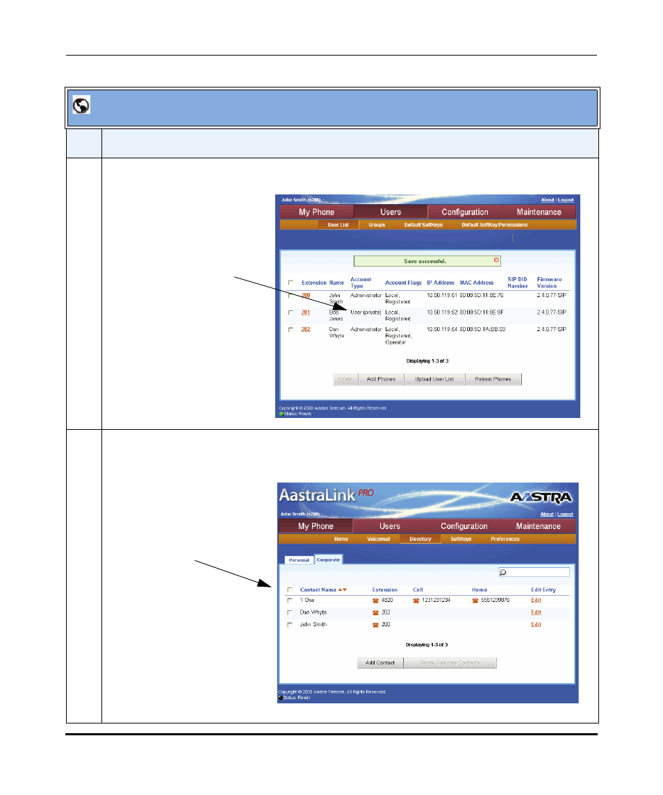 Aastralink web ui | Aastra Telecom AastraLink Pro 160 User Manual | Page 77 / 360