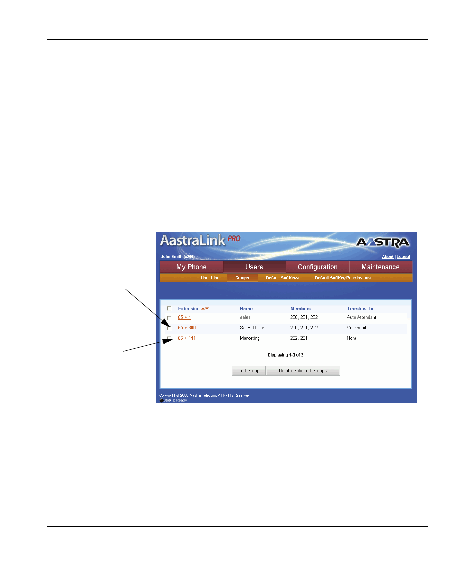 Aastra Telecom AastraLink Pro 160 User Manual | Page 86 / 360