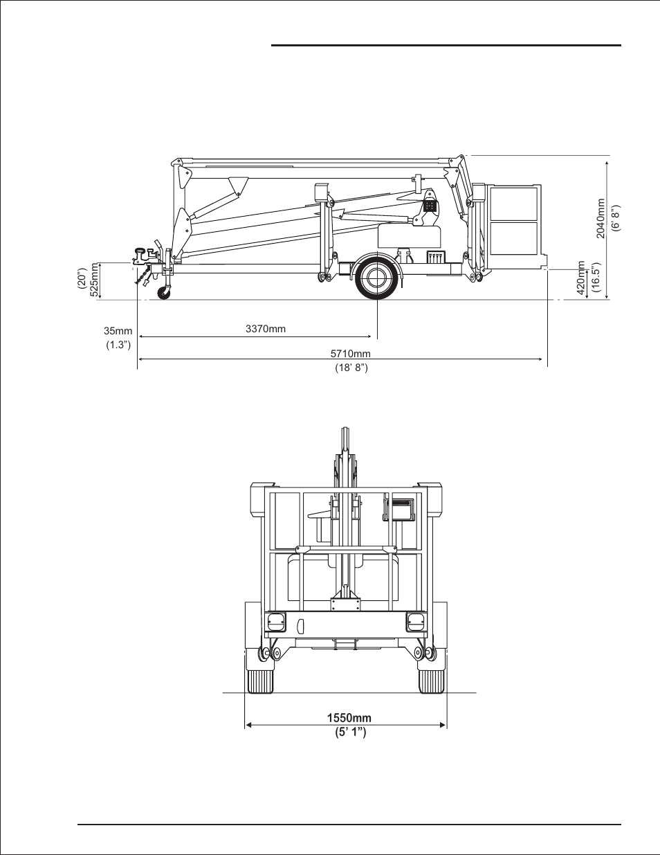 Overall dimensions - mph12/34j 3-3, Overall dimensions mhp12/34j, 3-3, Overall dimensions - mph12/34j -3 | Specifications | Snorkel MHP34J(Bi-Energy Option) User Manual | Page 23 / 67