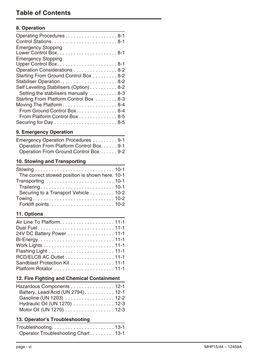 Snorkel MHP44 User Manual | Page 8 / 62